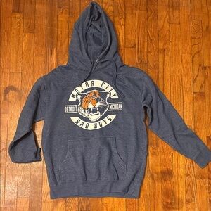Motor City Bad Boys Graphic Blue Hoodie